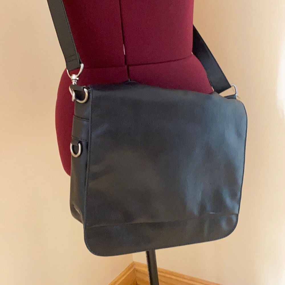 Black leather ALDO bag